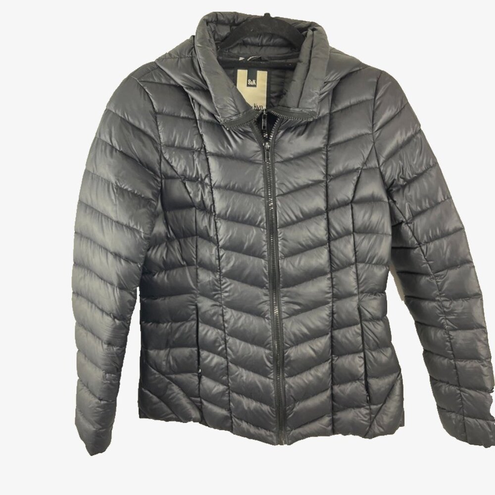 Soia & Kyo Black Down Puffer Jacket Women's Size M